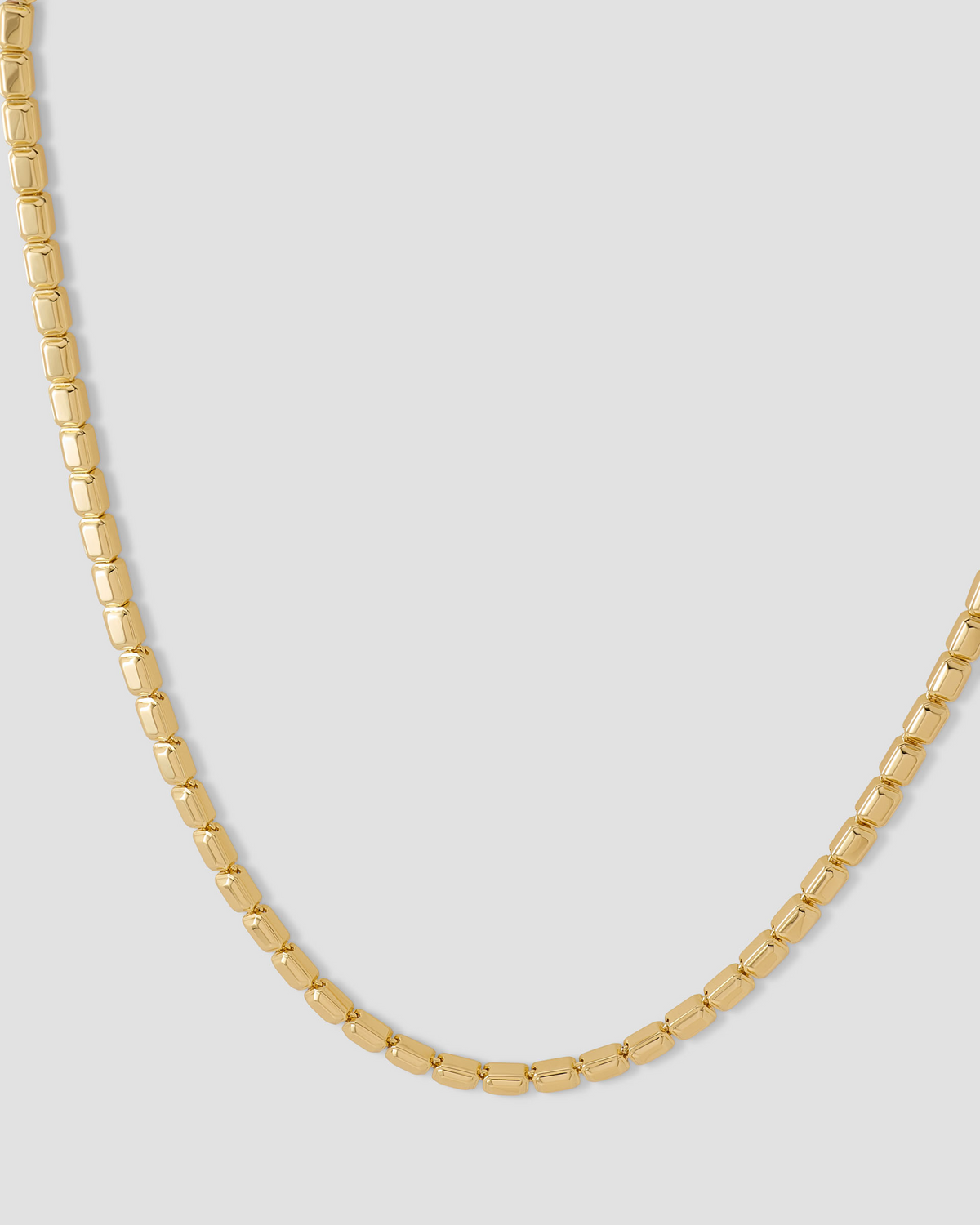 Small Metal Emerald Necklace