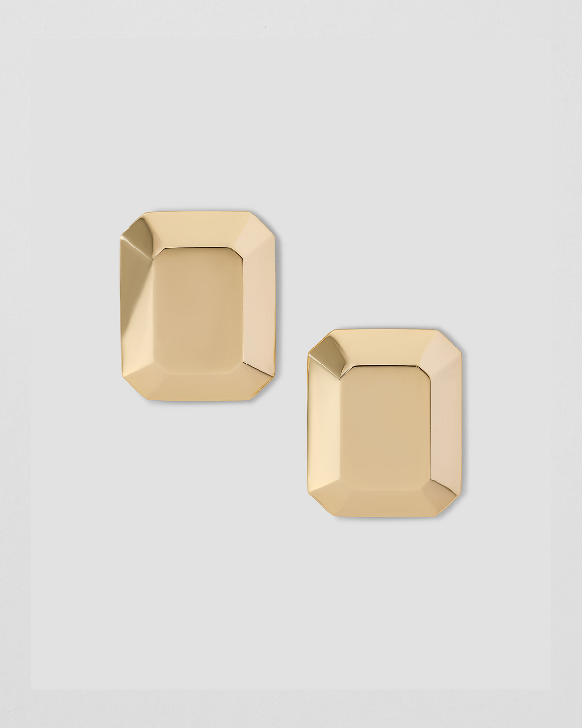 Metal Emerald Earrings