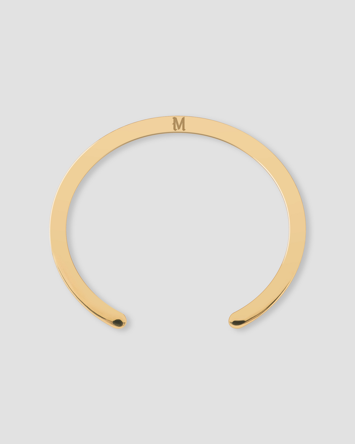 Personalized Essential Diamond Cuff bracelet - alternate angle | female gold bracelet