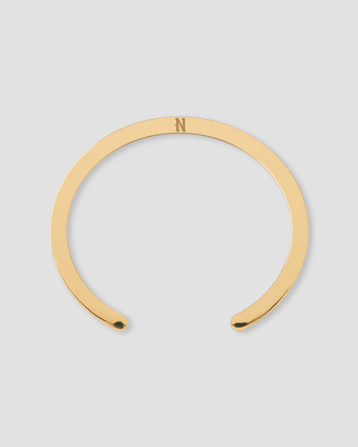 Personalized Essential Diamond Cuff bracelet - worn look | female gold bracelet