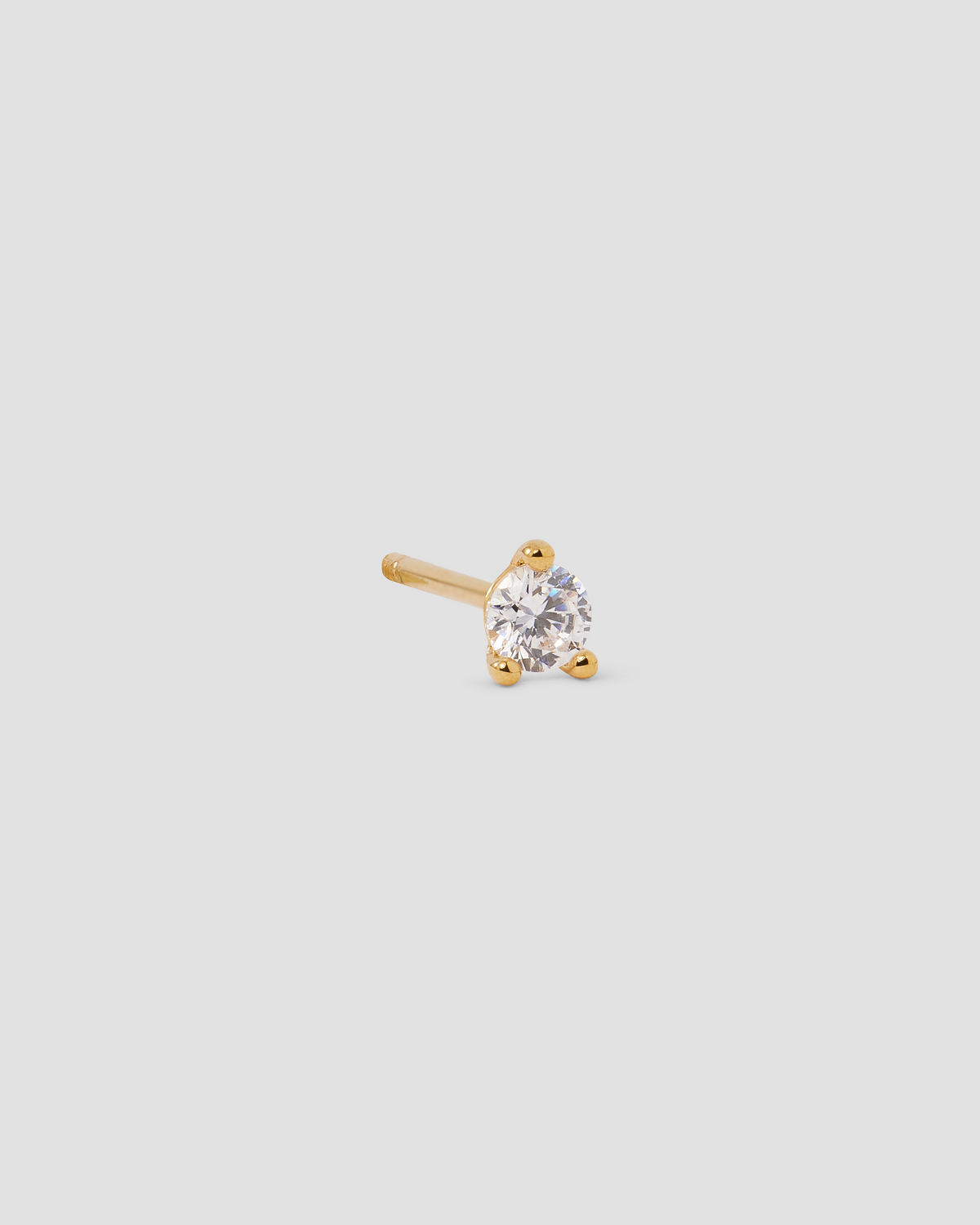 Floating Diamond Solitaire Stud