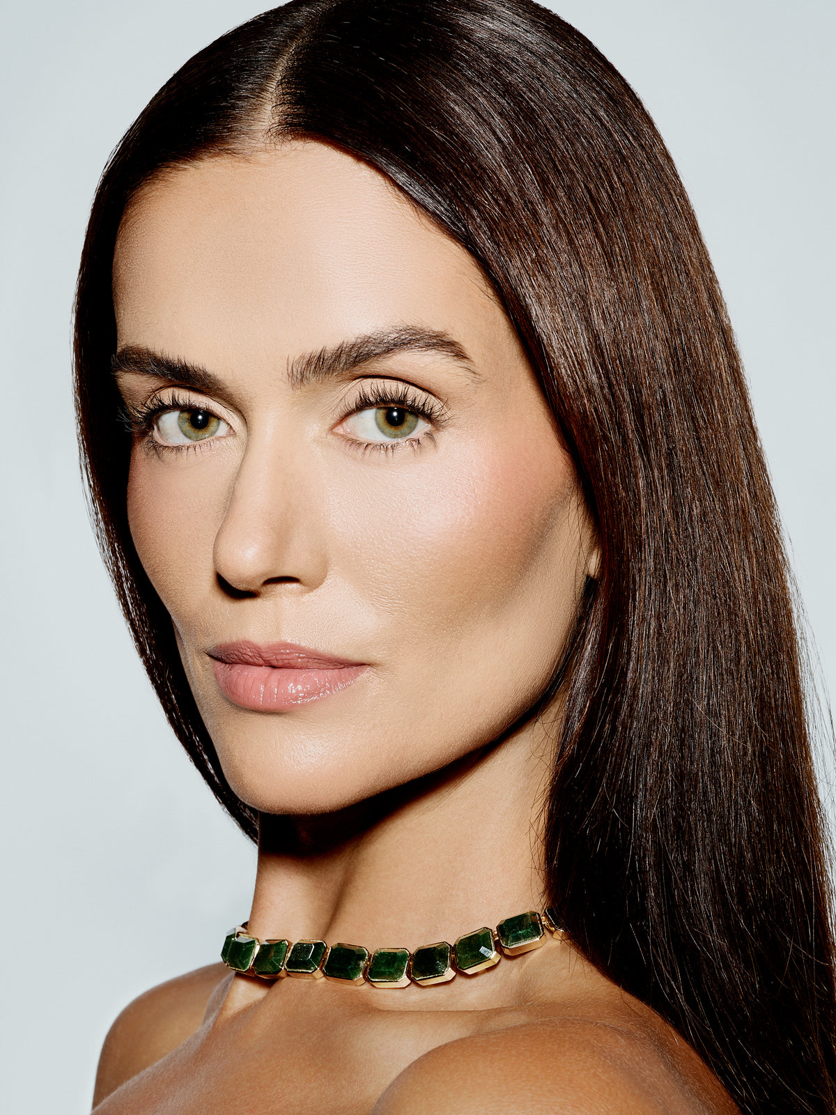 Semi-Precious Emerald Necklace
