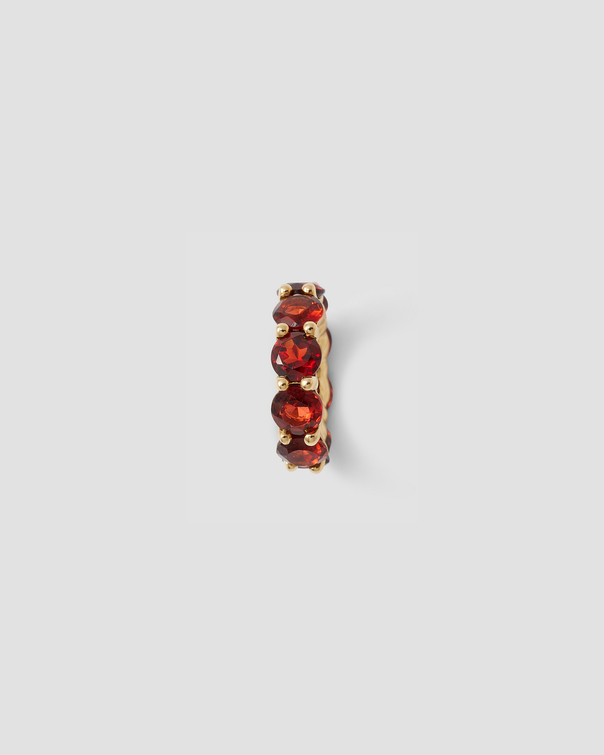 Eternity Bead charm - alternate angle | gold charm necklace