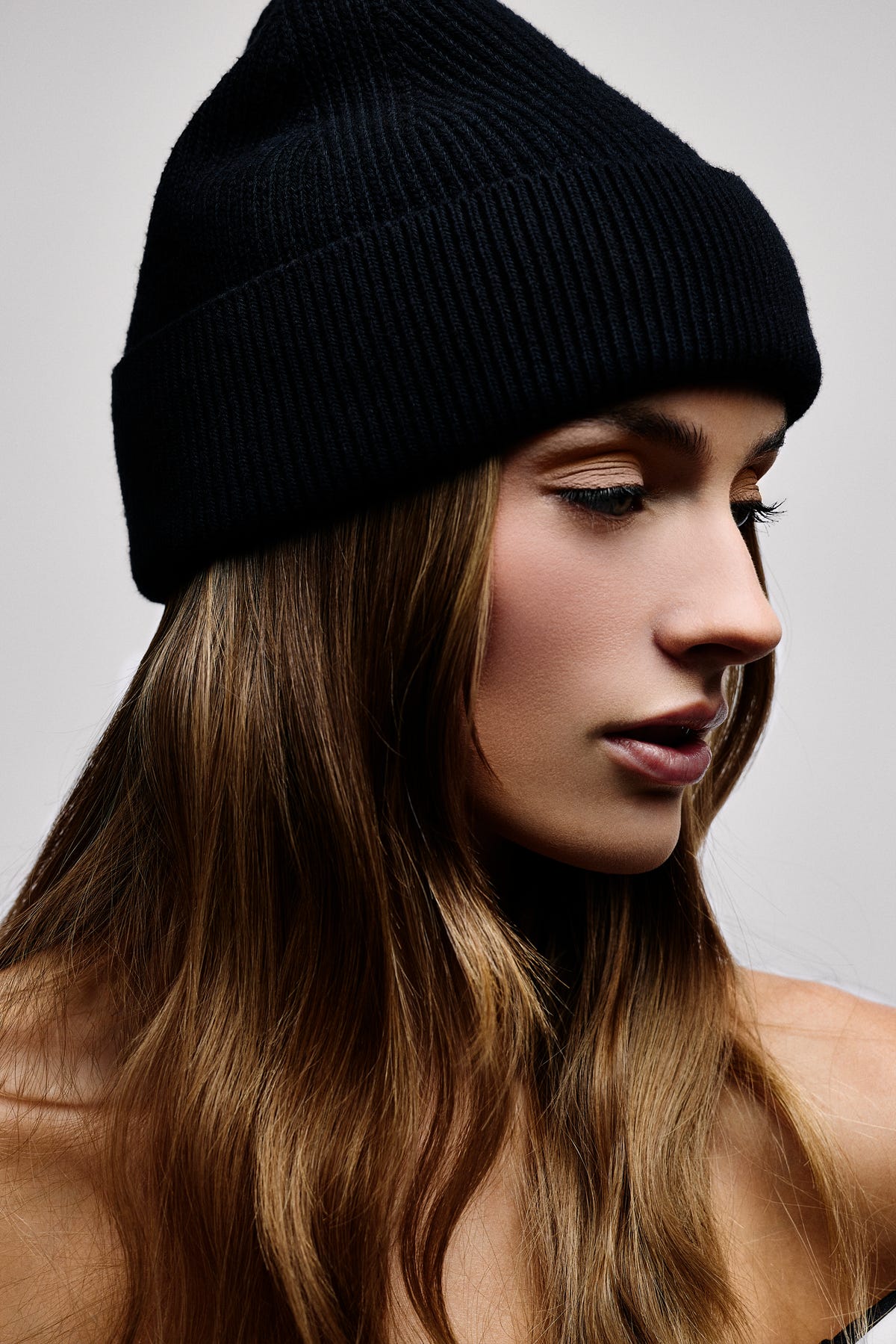 The Iconic Black Beanie - close-up detail | jennifer fisher