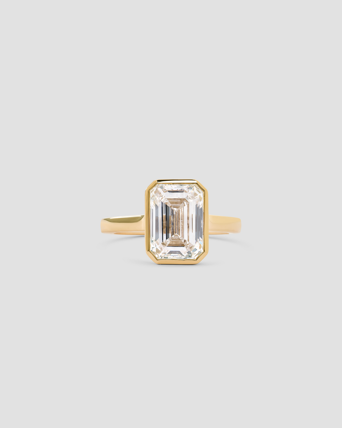 Emerald Lab Diamond Anniversary Ring