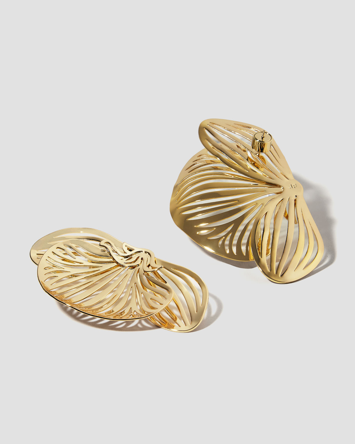 Orchid Earrings earring - styled on model | 18k gold earrings