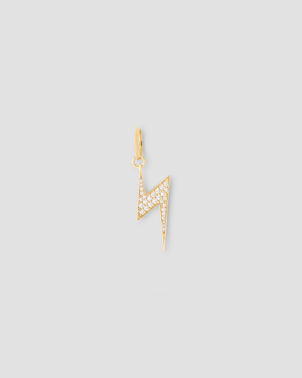 Lightning Bolt Charm Pavé Diamonds