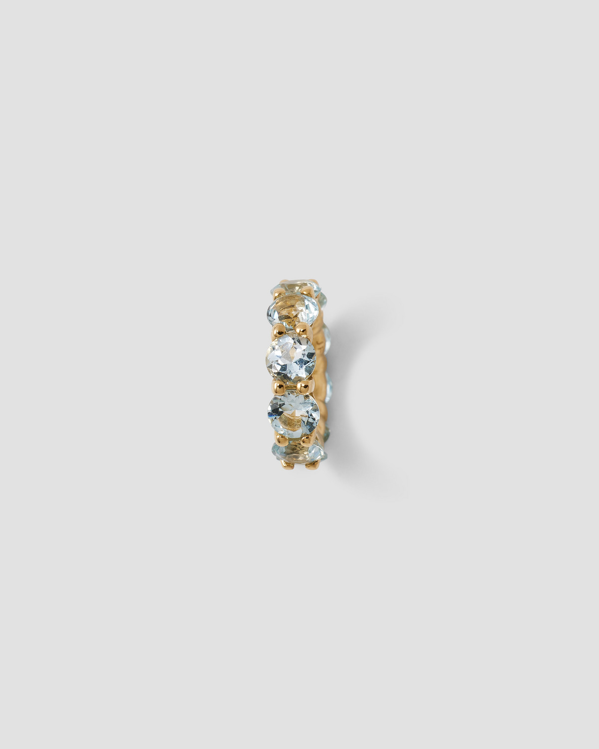 Eternity Bead charm - close-up detail | gold charm necklace