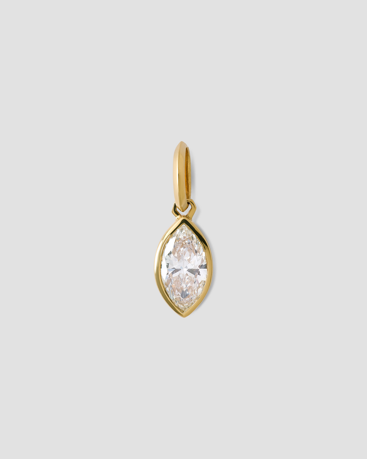 Marquise Lab Diamond Charm