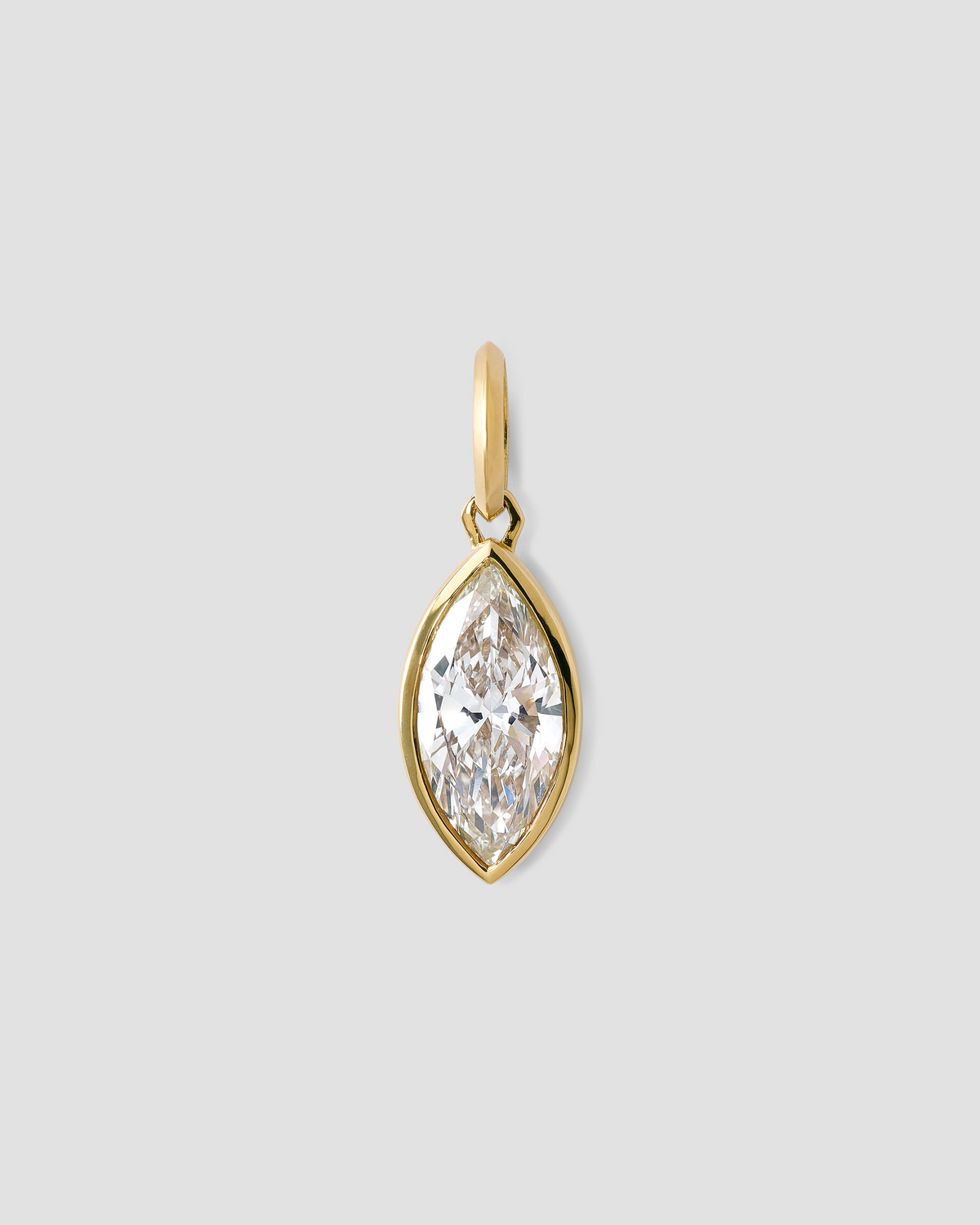 Marquise Lab Diamond Charm
