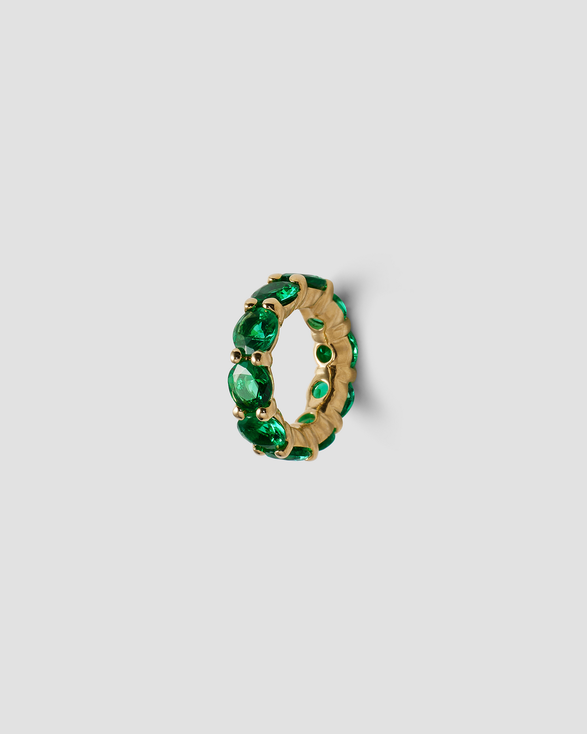 Eternity Bead charm - front view | gold charm necklace