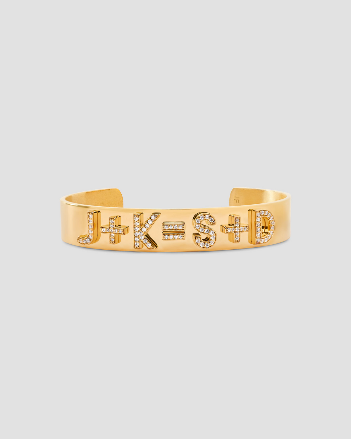 Personalized Equation Cuff Upper Case Gothic