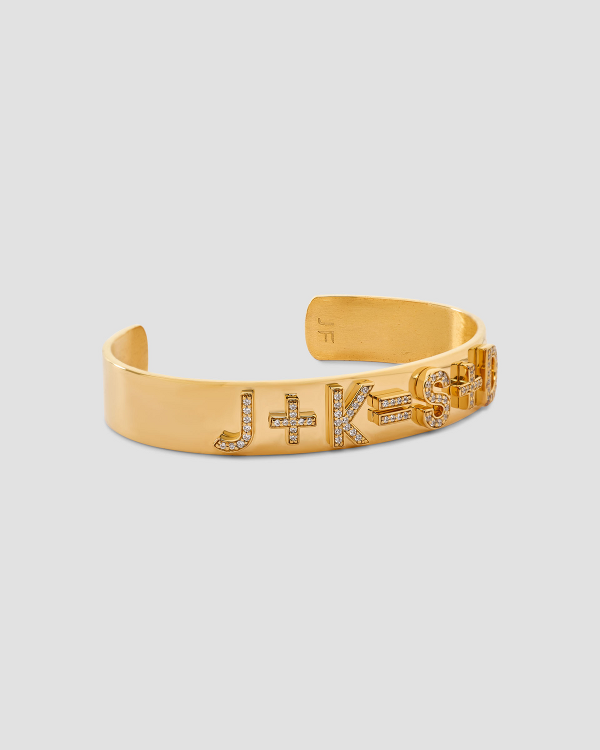 Personalized Equation Cuff Upper Case Gothic