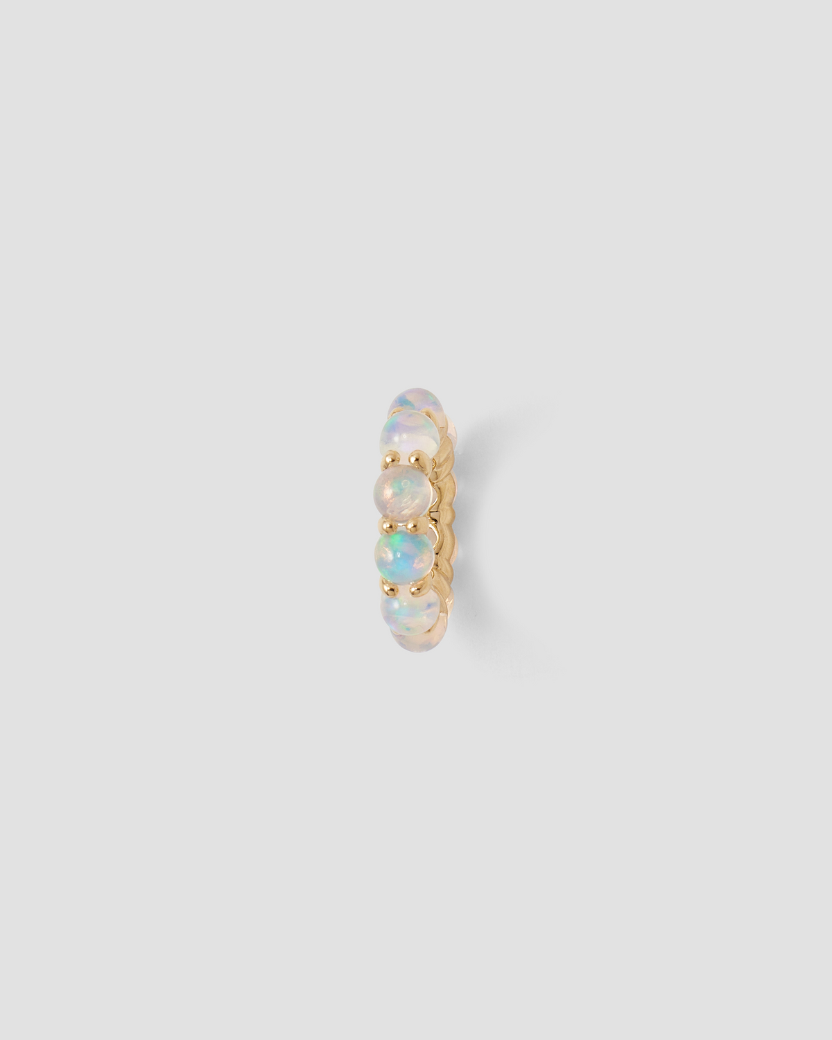 Eternity Bead charm - worn look | gold charm necklace