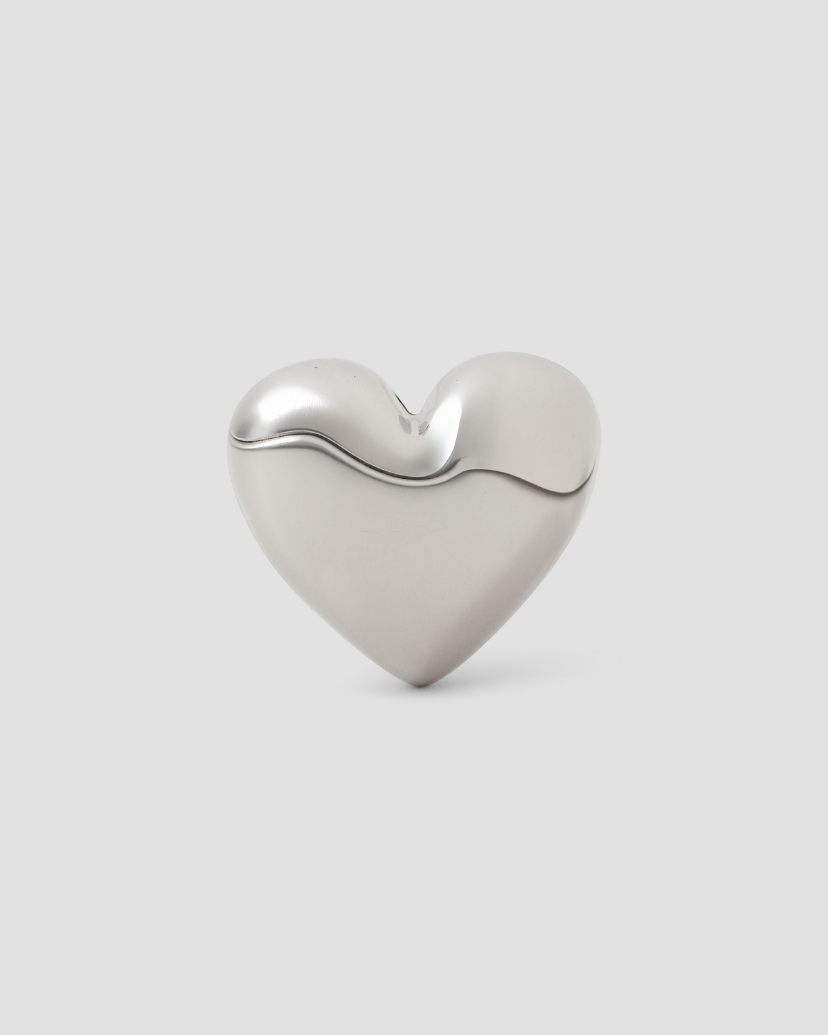Puffy Heart Ring ring - side view | gold rings for women