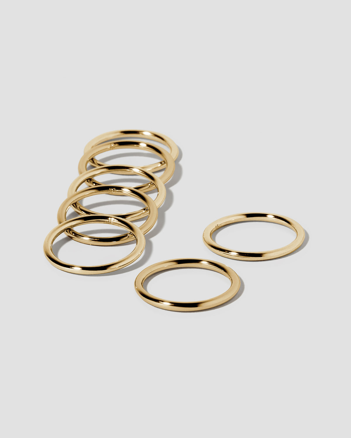 Ring Set ring - front view | gold rings