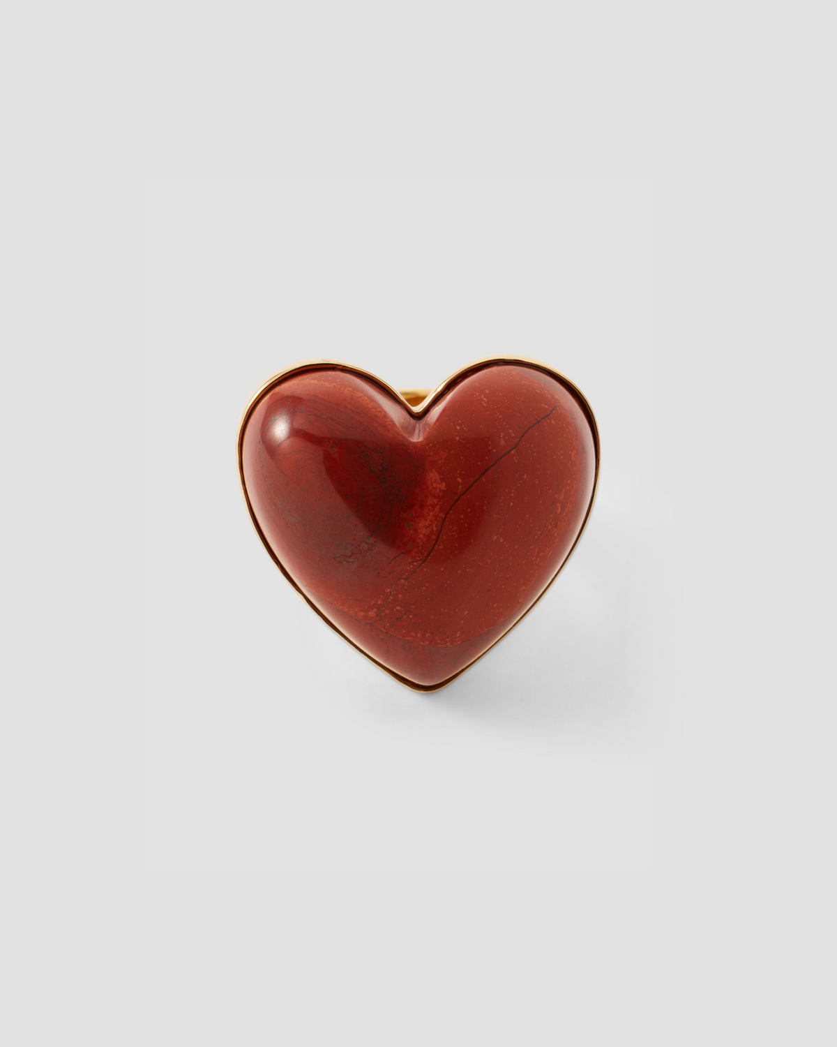 Semi-Precious Heart Ring ring - styled on model | womens gold rings