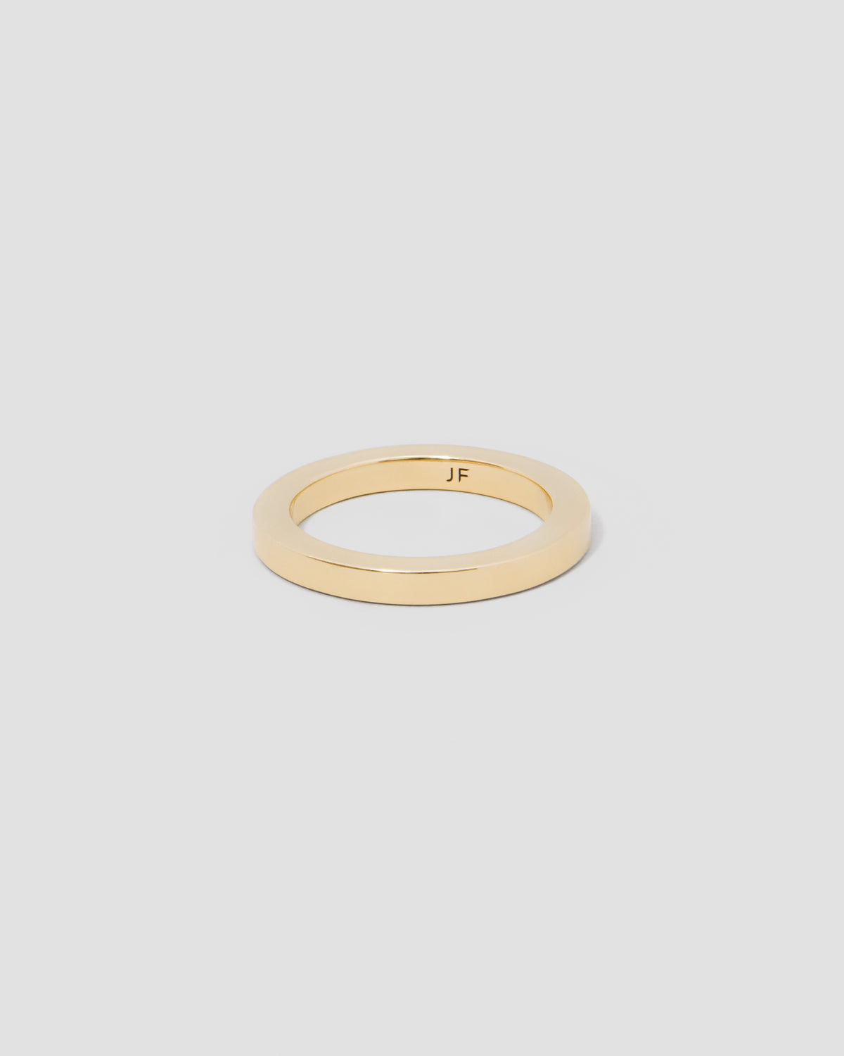 3mm Square Ring 18k Yellow Gold