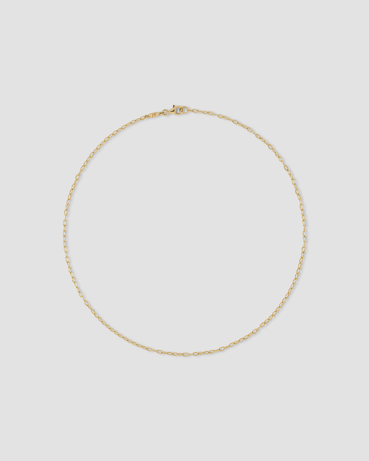 Small Link Chain necklace - styled on model | womens gold chain