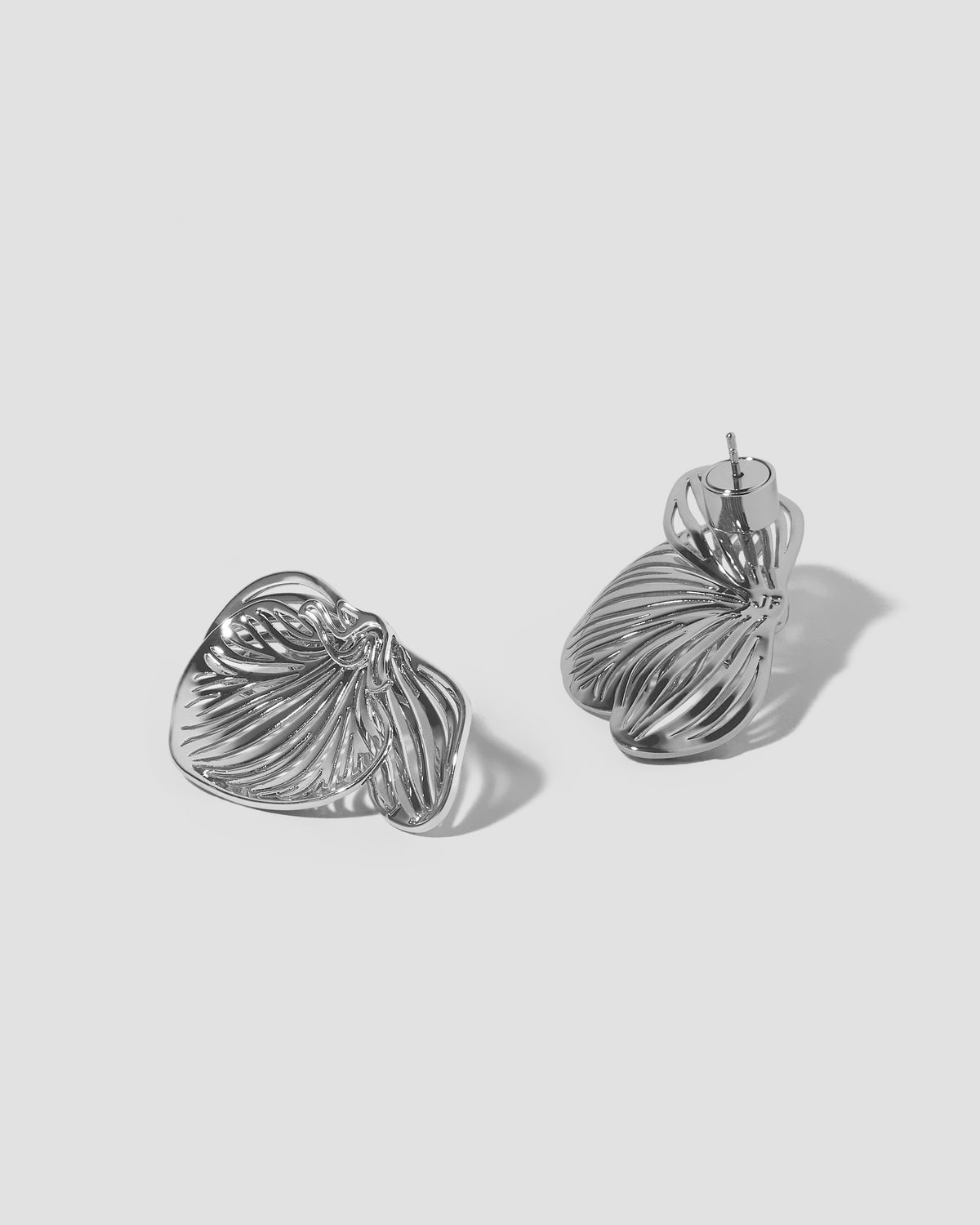 Small Orchid Earrings earring - product detail shot | womens gold earrings