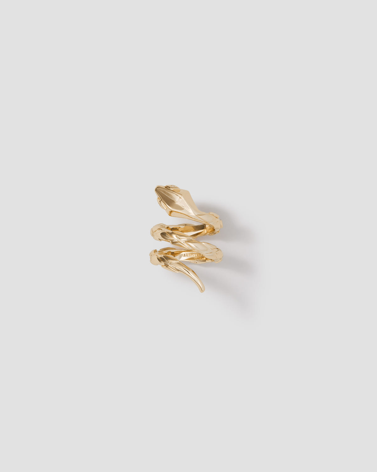 Snake Ring - front view | womens gold rings