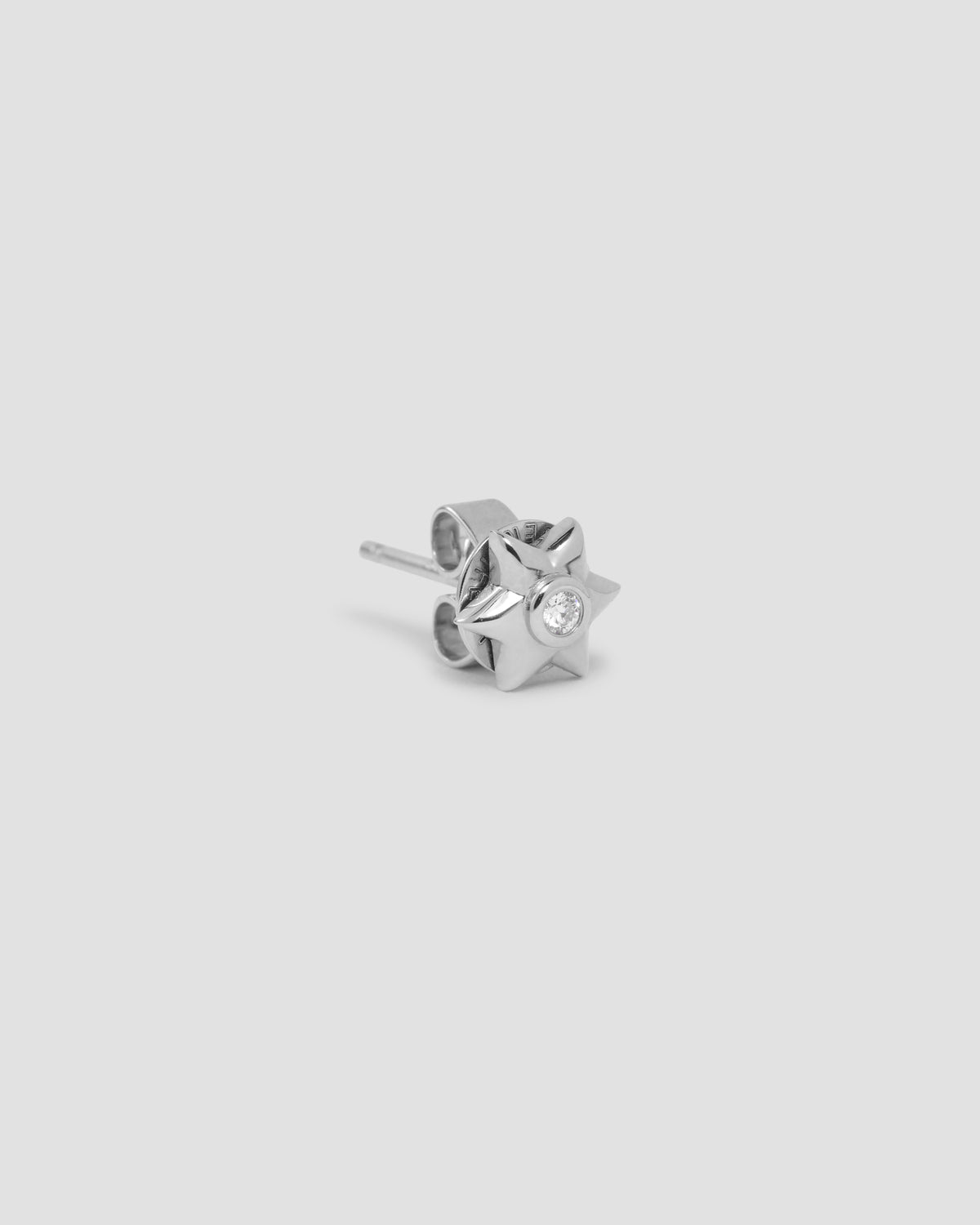 Star Of David Stud gold charm - alternate angle | necklace with charms