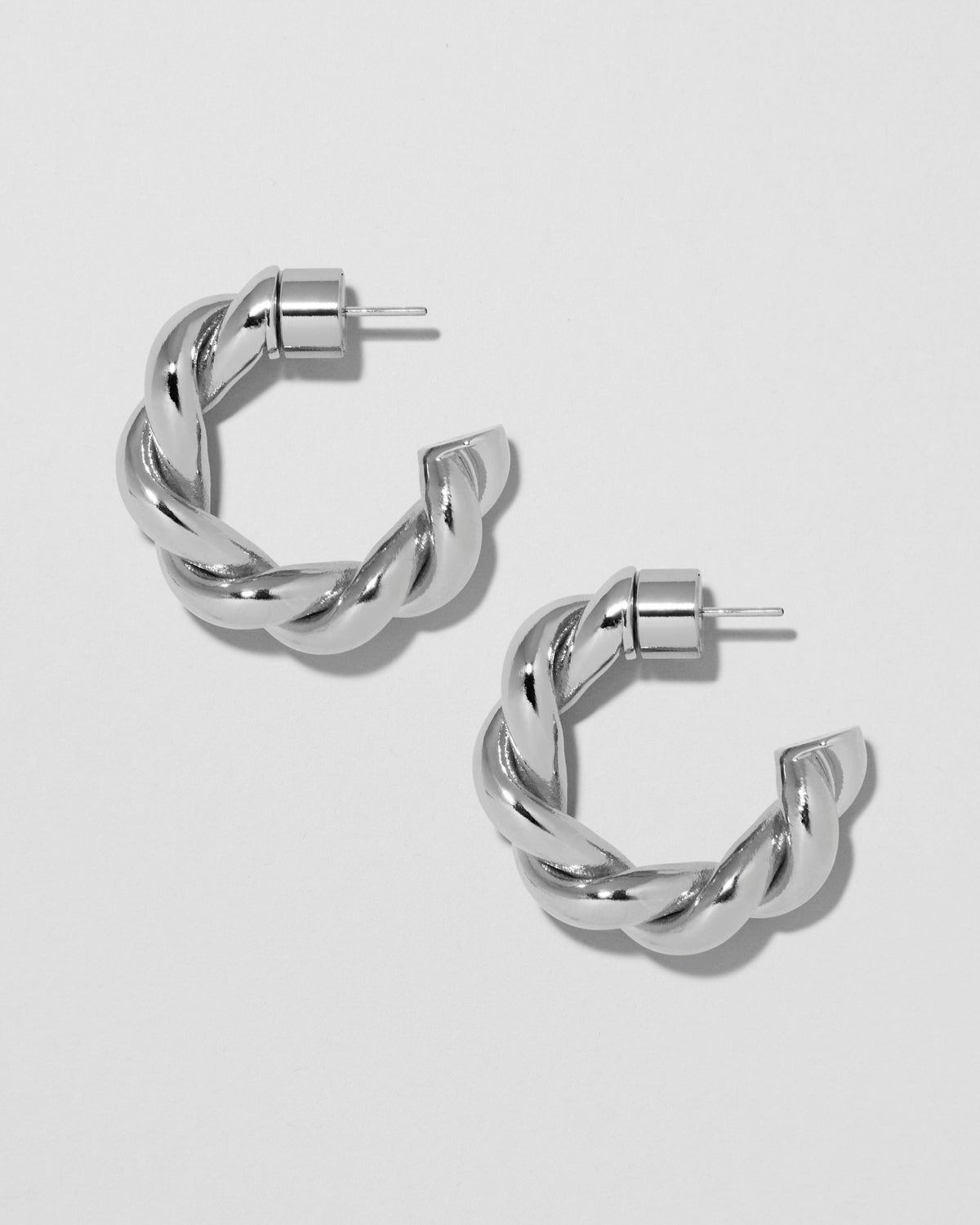 Jennifer Fisher - Twisted Lilly Huggie - Silver
