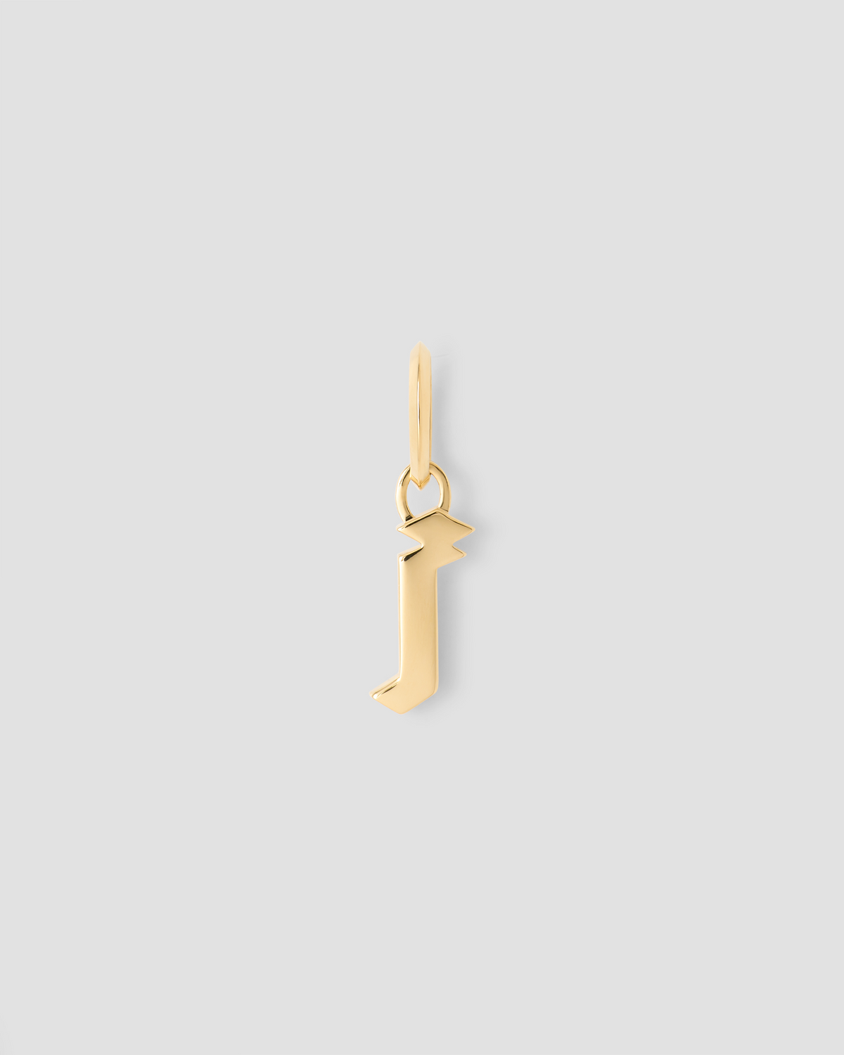 Lower Case Gothic Letter Charm in 14K Yellow Gold 14K gold charm - product detail shot | charm necklaces